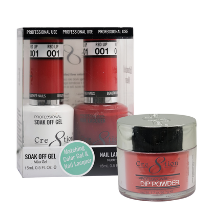 Cre8tion Matching Trio Colors - Gel / Lacquer / Dip - colours 251-288