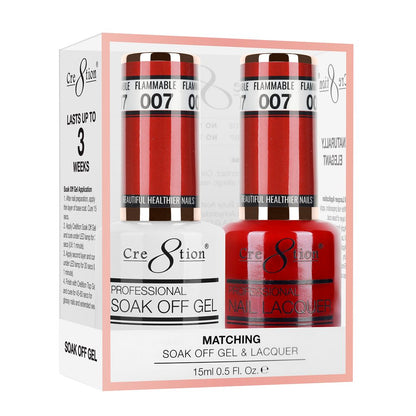 Cre8tion Matching soak off gel & Lacquer colours 001-250 - large quantities