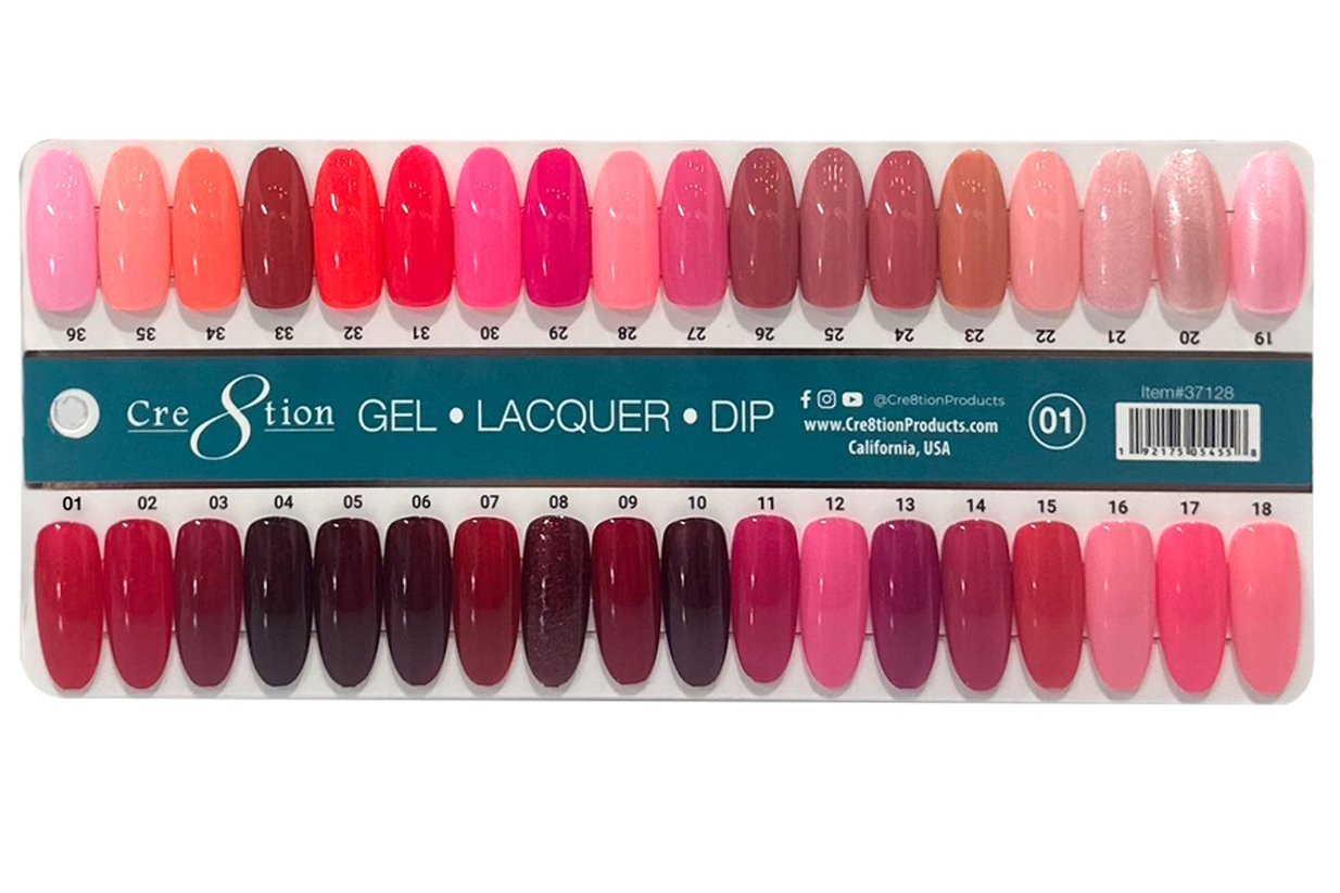 Cre8tion Matching Trio Colors - Gel / Lacquer / Dip - colours 251-288