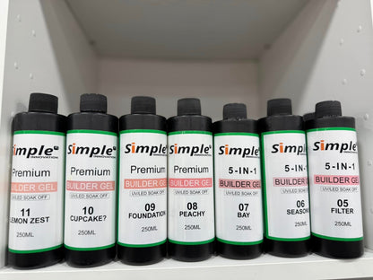 SIMPLE BUILDER GEL 8OZ REFILL
