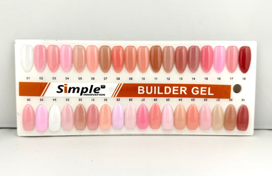 Simple Coloured Builder Gel 36 Colours