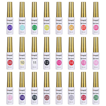 Simple Liner Set Of 24pcs