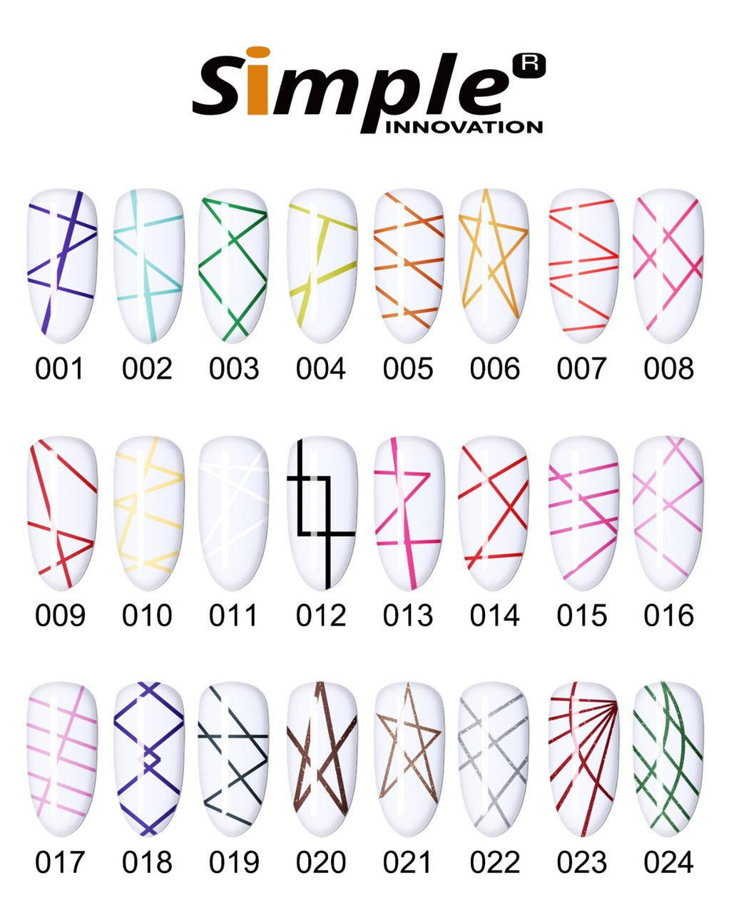 Simple Liner Set Of 24pcs