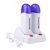 Jaimenalin Double Depilatory Wax Heater Hot Body Hair Removal Roll on Depilation Waxing Machine Salon Beauty with Heater Base UK Plug