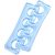 Toes Seperator Soft & Flexible Silicone for Nail Art Pedicure Tools (Blue)