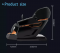 4D Zero Gravity Massage REcliner Chair With Bluetooth,USB,Heating,Foot Roller,PU Leather and available in Black